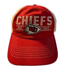 NFL Team Apparel Kansas City Football Baseball Cap One Size Fits Most Adjustable